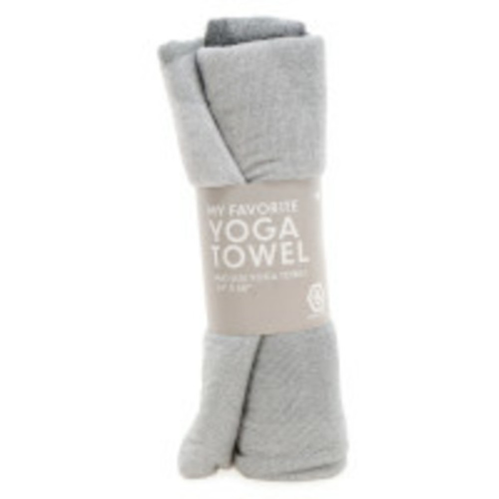 Series 8 Fitness 24" x 68" Mat-Size Grey Yoga Towel